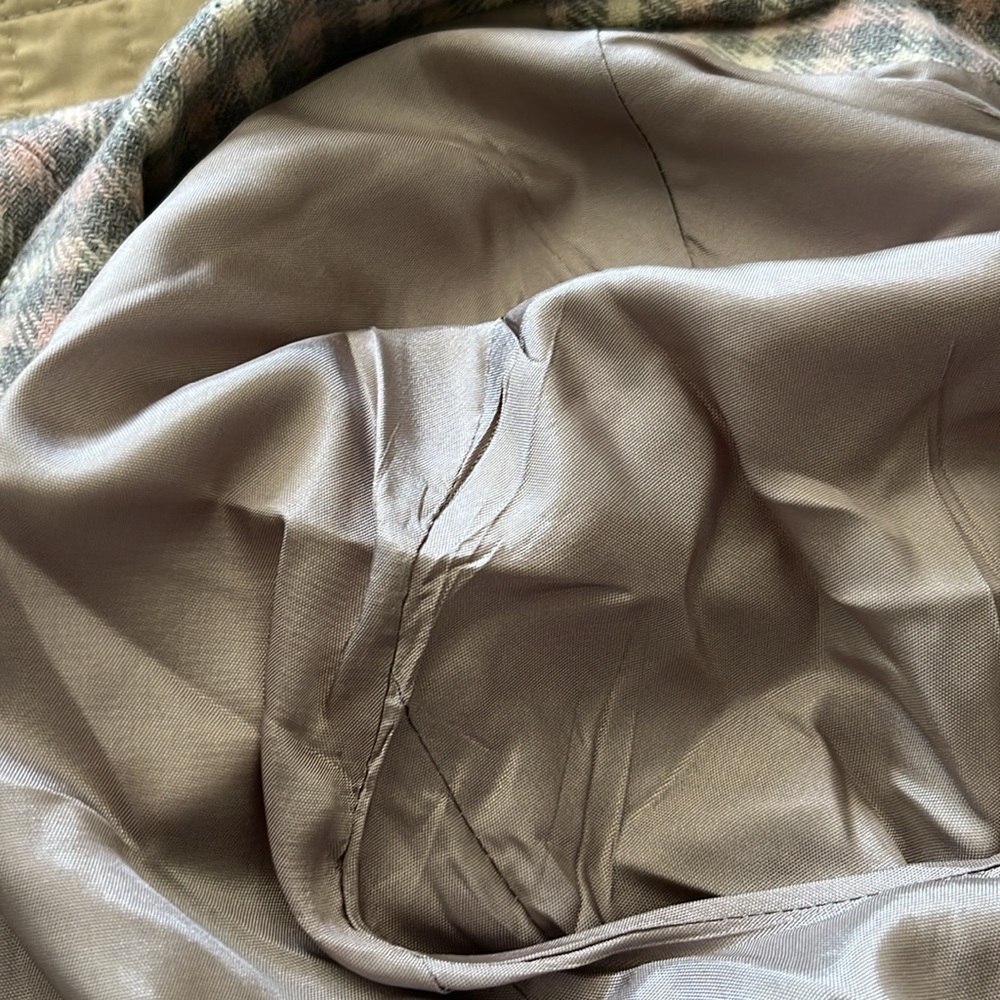 Haberdashery Checkered Blazer in Gray, Light Pink, and White - Picture 15 of 16